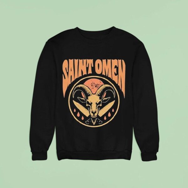 Saint Omen Horns Blood Blasphemy Ho Sweatshirt