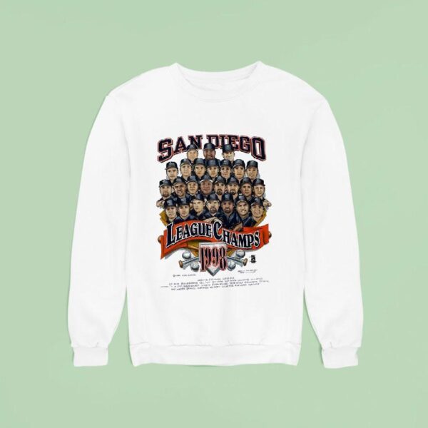 San Diego Padres Legends Name League Champs Vintage Sweatshirt