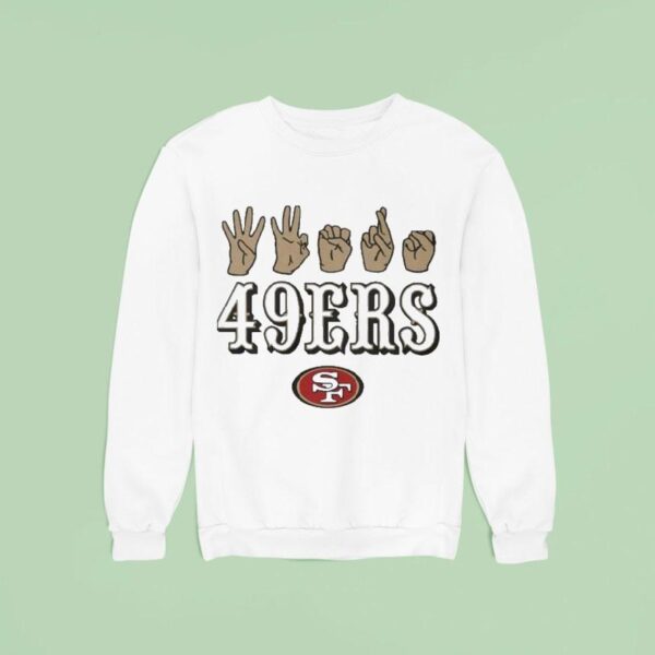 San Francisco Ers Scarlet Love Sign X Asl Hands Sweatshirt