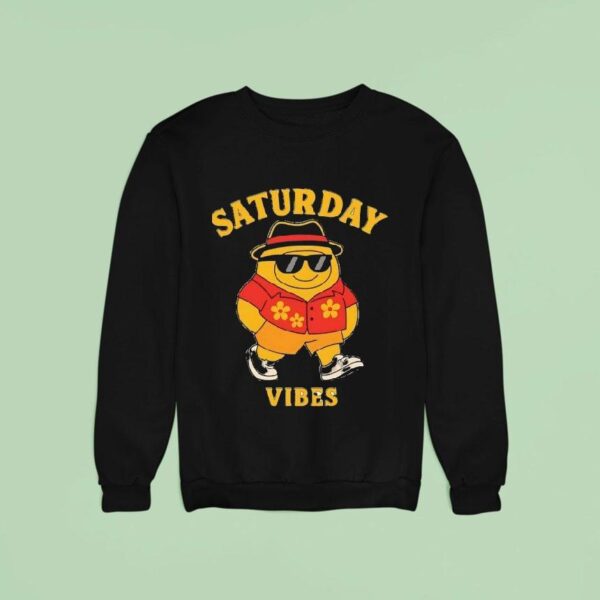 Saturday Vibes Cartoon Sweatshirt