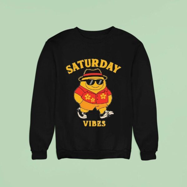 Saturday Vibes Cartoon T Shirs Sweatshirt