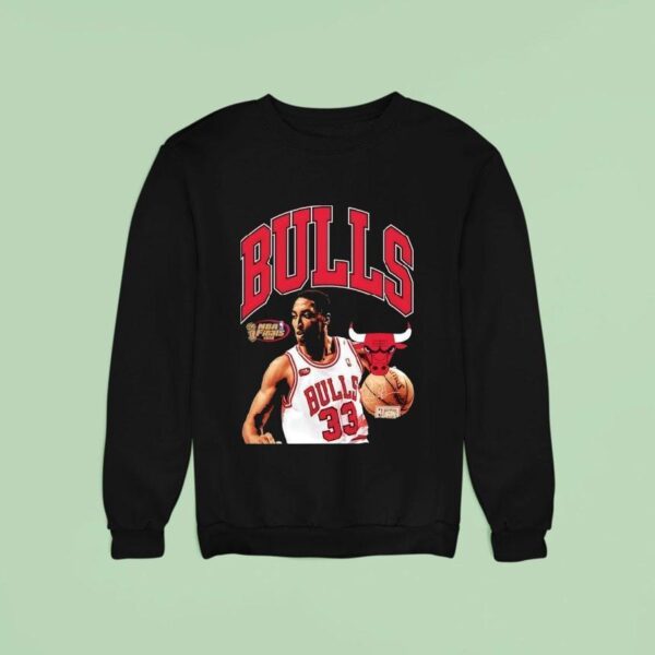 Scottie Pippen Chicago Bulls Basketball Nba Finals Signature Sweatshirt