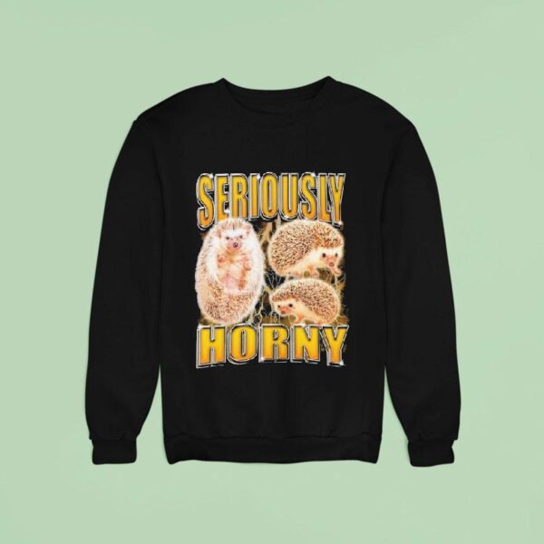 Seriously Horny Hedgehog Sweatshirt