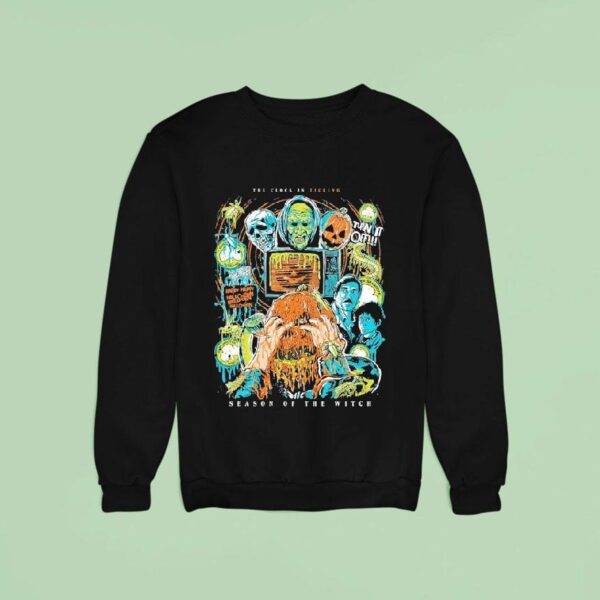 Shamrock Trio Turn It Off Season Of The Witch The Clock Is Ticking Turn It Off Sweatshirt