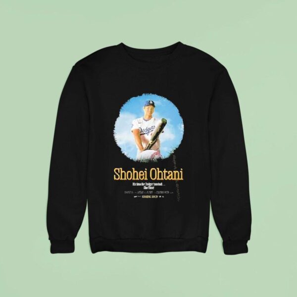 Shohei Ohtani Los Angeles Dodgers Th Home Run Mlb Baseball It S Time Sho Time Sweatshirt
