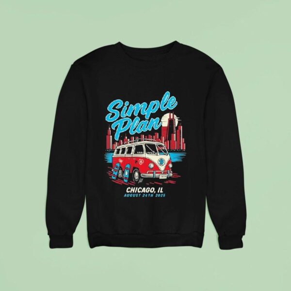 Simple Plan Tour Chicago Il Sweatshirt