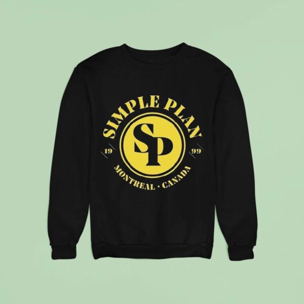 Simple Plan Montreal Canada Circle Logo Sweatshirt