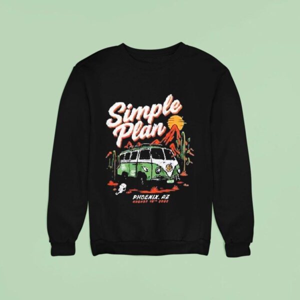 Simple Plan Phoenix Az Tour Sweatshirt