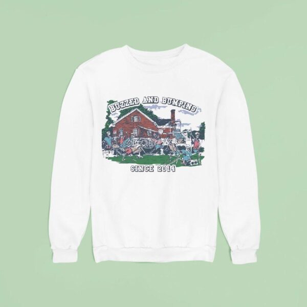 Skeleton Playing Volleyball Old Row Buzzed And Bumping Est Sweatshirt