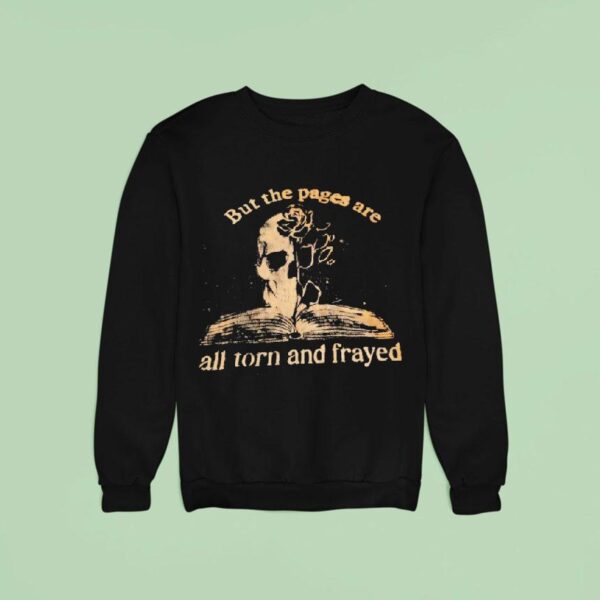 Skull But The Pages Are All Torn And Frayed Vintage Sweatshirt