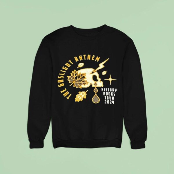 Skull The Gaslight Anthem History Books Tour Sweatshirt