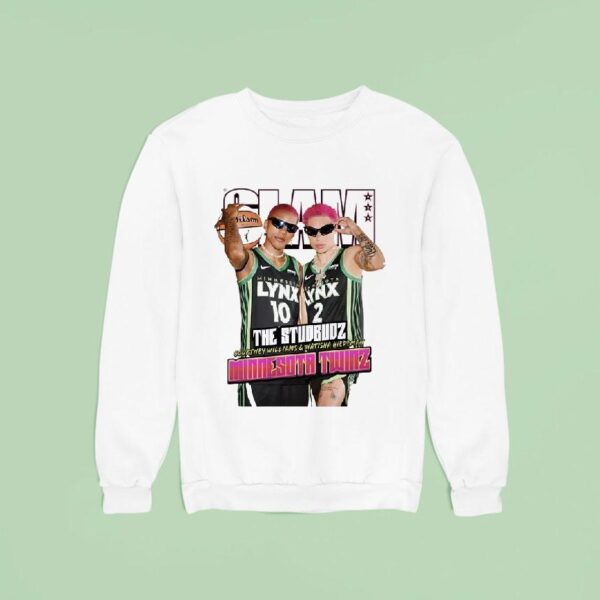 Slam Courtney Williams And Natisha Hiedeman The Studbudz Minnesota Lynx Sweatshirt
