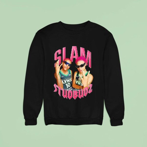 Slam Studbudz Courtney Williams And Natisha Hiedeman Minnesota Lynx Sweatshirt