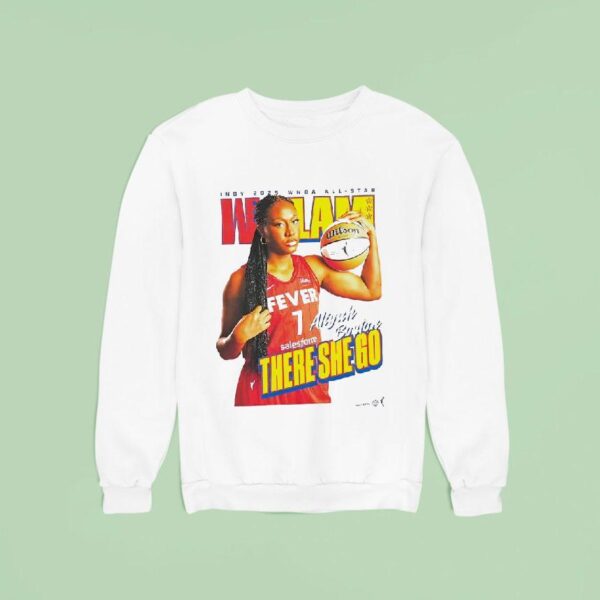 Slam Wnba All Star Aliyah Boston Indiana Fever There She Go Sweatshirt