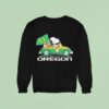 Snoopy And Woodstock Driving Car Fan Oregon Ducks Sweatshirt