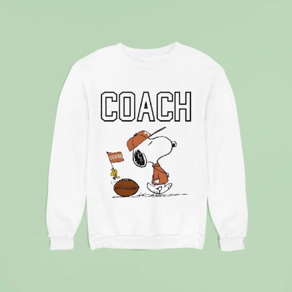 Snoopy Coach Texas Longhorns Football Sweatshirt