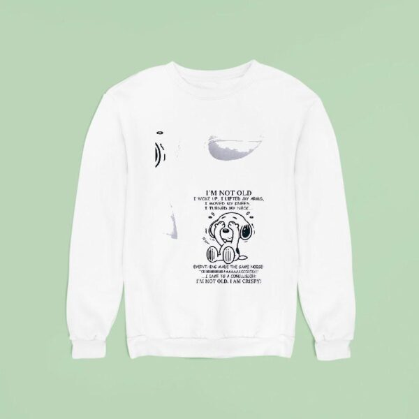 Snoopy I M Not Old I Woke Up I Lifted My Arms I Moved My Knees I Turned My Neck Sweatshirt
