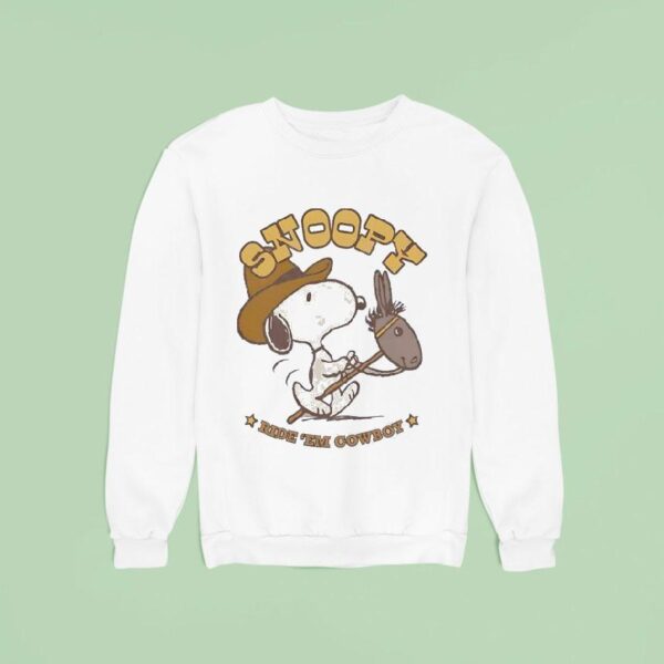 Snoopy Ride Em Cowboy Sweatshirt