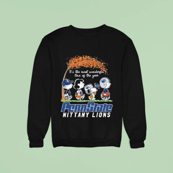 Snoopy The Peanuts Penn State Nittany Lions It S The Most Wonderful Time Of The Year Sweatshirt