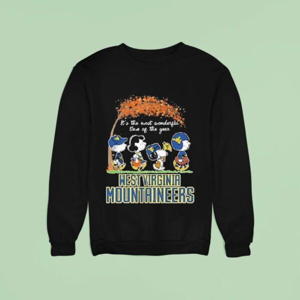 Snoopy The Peanuts X Michigan Wolverines It S The Most Wonderful Time Of The Year Sweatshirt
