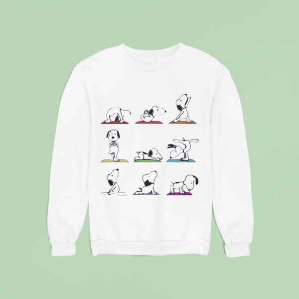 Snoopy Yoga Cartoon Sweatshirt