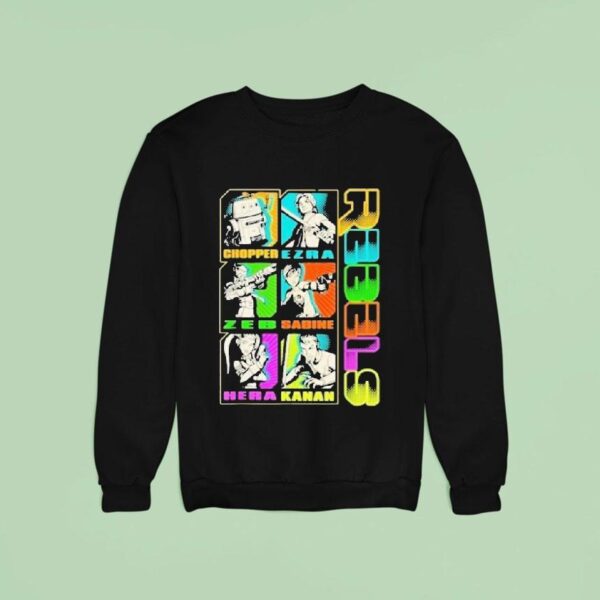 Star Wars Rebels Stacked Character Panels Mashup Sweatshirt