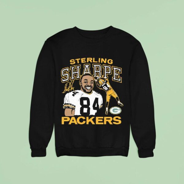 Sterling Sharpe Green Bay Packers Football Signature Sweatshirt