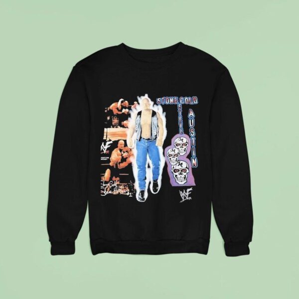 Stone Cold Steve Austin Wwe Skulls Vintage Sweatshirt