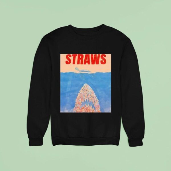 Straws Turtle Style Jaws Sweatshirt