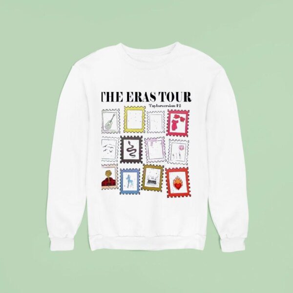 Swift Stamps Collection Ts The Eras Tour Album Sweatshirt