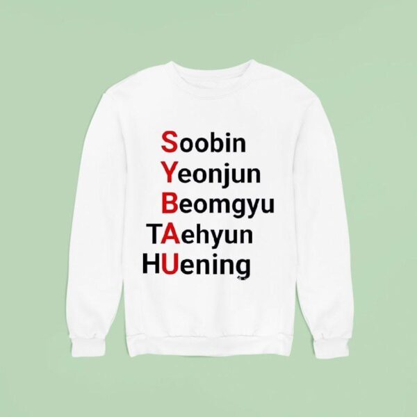Sybau Soobin Yeonjun Beomgyu Taehuyn Huening Sweatshirt