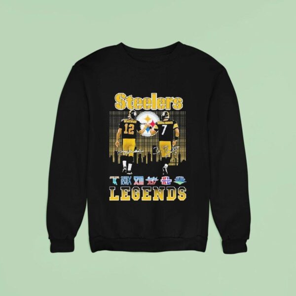 Terry Bradshaw X Ben Roethlisberger Slers Legends Signatures Sweatshirt