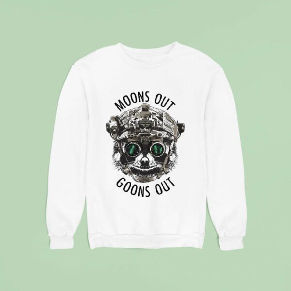 Texas Plinking Moons Out Goons Out Racoon Sweatshirt