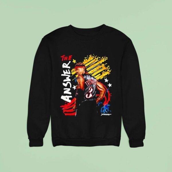 The Answer Allen Iverson Nba Philadelphia Ers Basketball Sweatshirt