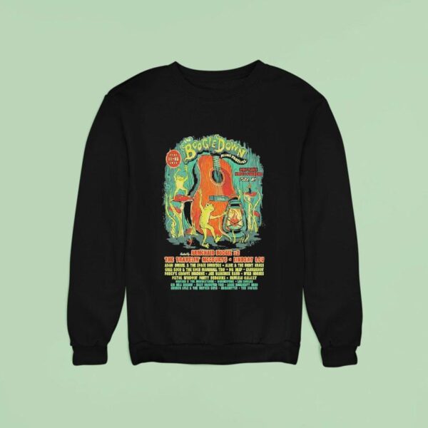The Boogie Down Music Festival Yuba Wi On September Guitar Sweatshirt