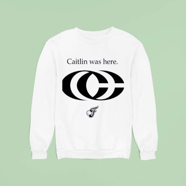 The Caitlin Clark Was Here Indiana Fever Logo Sweatshirt