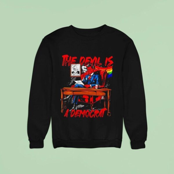 The Devil Is A Democrat Read Book Halloween Sweatshirt