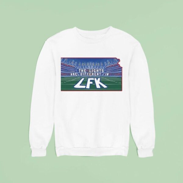 The Lights Are Different In Lfk Kansas Jayhawks Sweatshirt