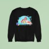 The Little Mermaid And Moana Connected By The Ocean Cartoon Sweatshirt