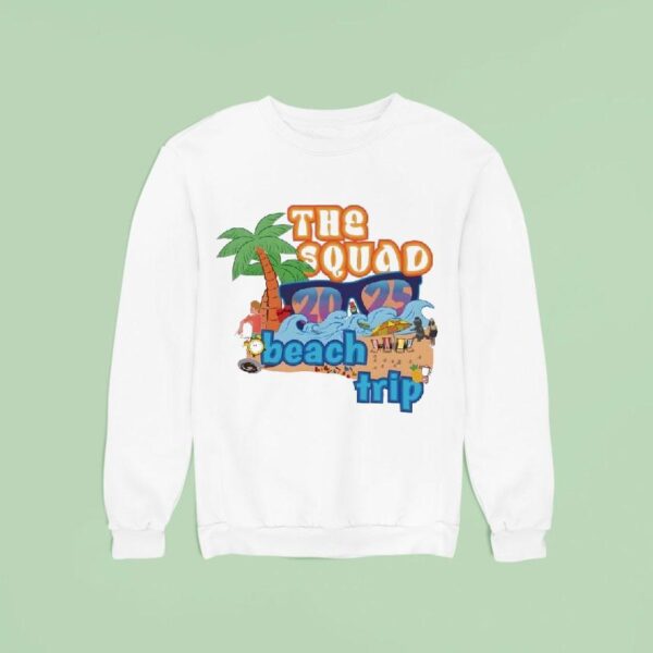 The Squad Beach Trip Cartoon Sweatshirt