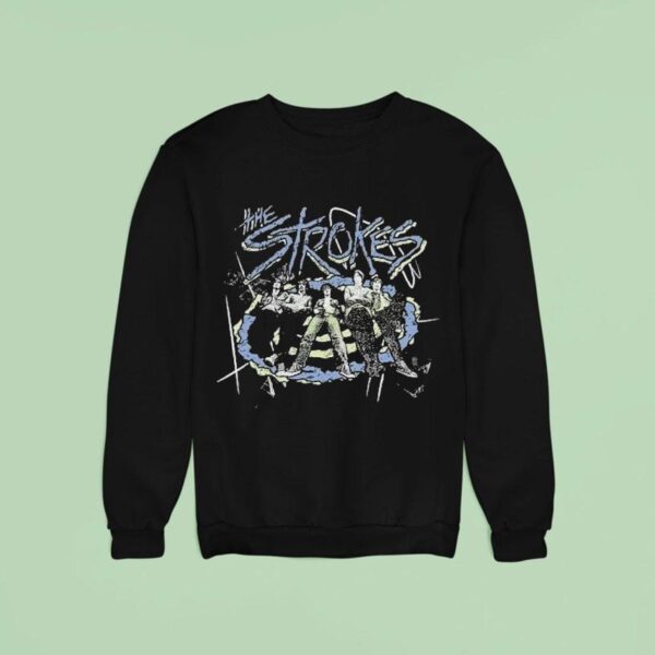 The Strokes Heavy Knit Garment Photo Sweatshirt