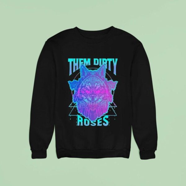Them Dirty Roses Cosmic Wolf Sweatshirt