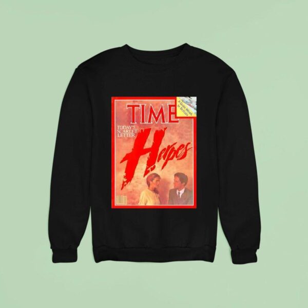 Time Today S Scarlet Letter Herpes Magazine Sweatshirt