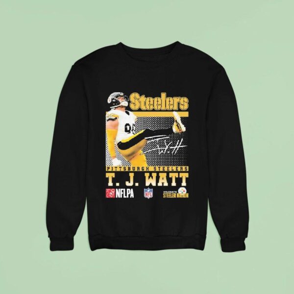 Tj Watt Pittsburgh Slers Welcome To Sler Nation Nflpa Sweatshirt