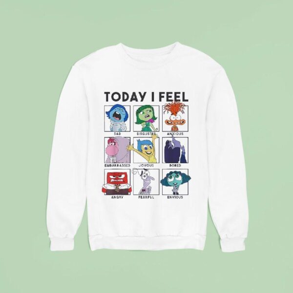Today I Feel Inside Out Characters Sweatshirt