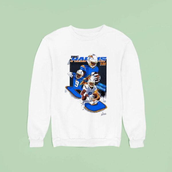 Tre Harris Los Angeles Chargers Football Lightning Sweatshirt
