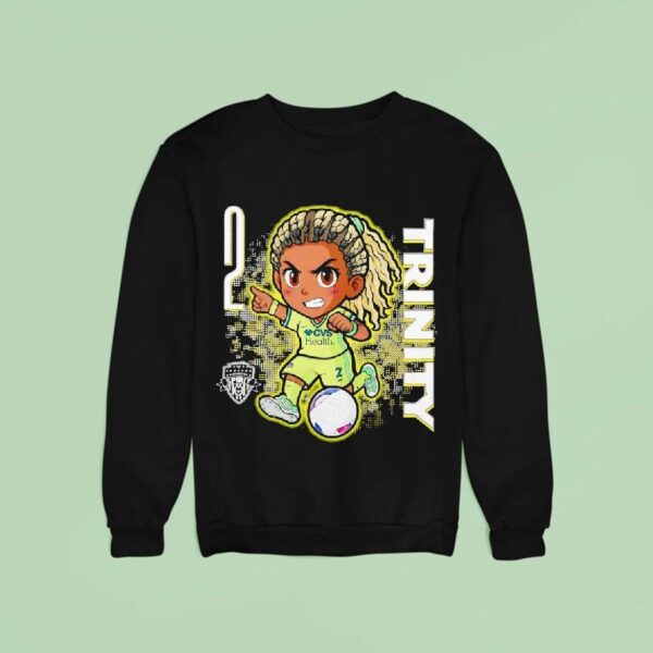 Trinity Rodman Washington Spirit National Women S Soccer League Chibi Sweatshirt