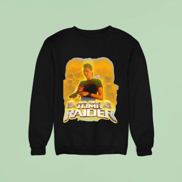 Twin Pistols Lara Croft Tomb Raider Sweatshirt