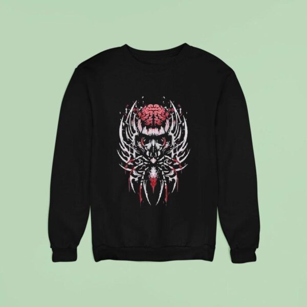 Twisted Insane Liquid Logo Spider Brain Sweatshirt