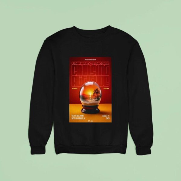 Umphrey S Mcgee Aug Tour West Des Moines Globe Sweatshirt